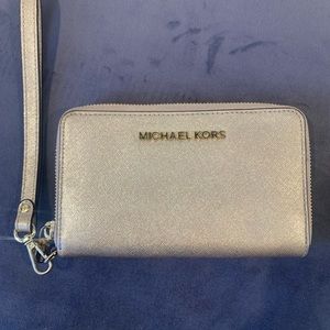 Michael Kors Gold Wallet with wristlet